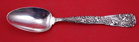 Serving Spoon w/ grape motif  8 3/4